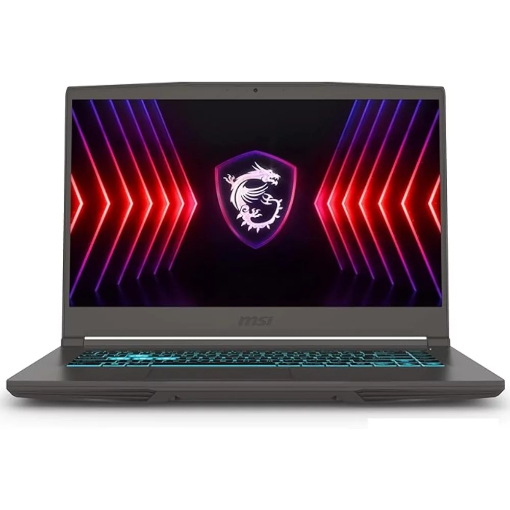 MSI لابتوب العاب رفيع 15 15.6 انش FHD IPS 144Hz انتل ثماني النواة i5-13420H (بيتس i7-11800H) 16GB RAM 1TB SSD جيفورس RTX 3050 باضاءة خلفية USB-C ويندوز 11