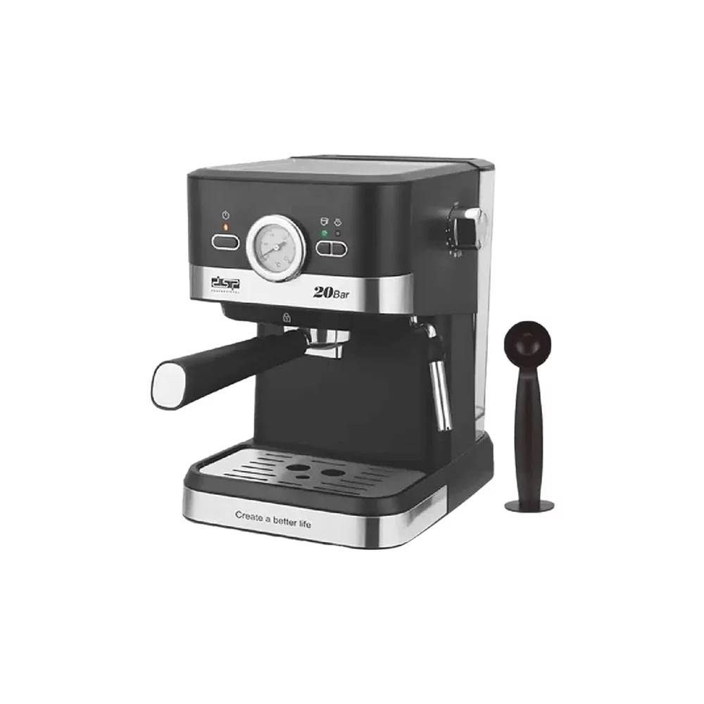 دي إس بي مكينة تحضير القهوة سعة 1.5 لتر قوة 1050 وات موديل KA3113 - أسود