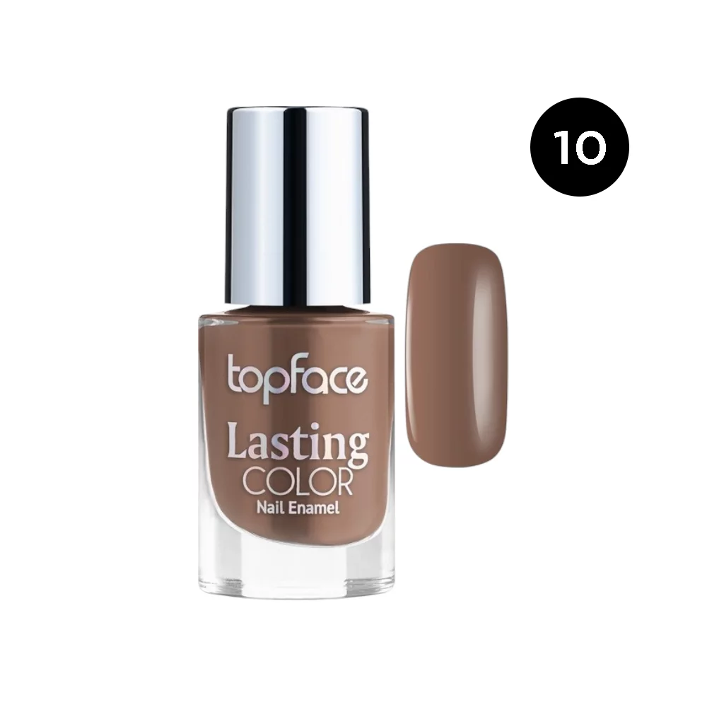 توب فيس طلاء أظافر كولور رفليشين - بني