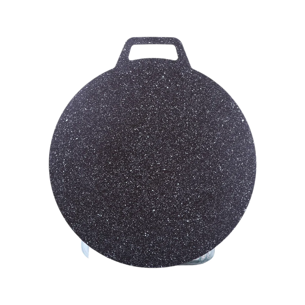 تيفال طاوة خبز دائري من الجيرانيت بمسكة - أسود